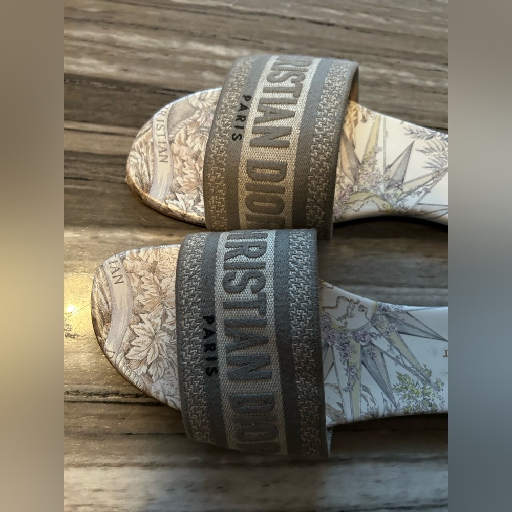 Authentic Christian Dior DWAY Slides - Picture 3 of 6